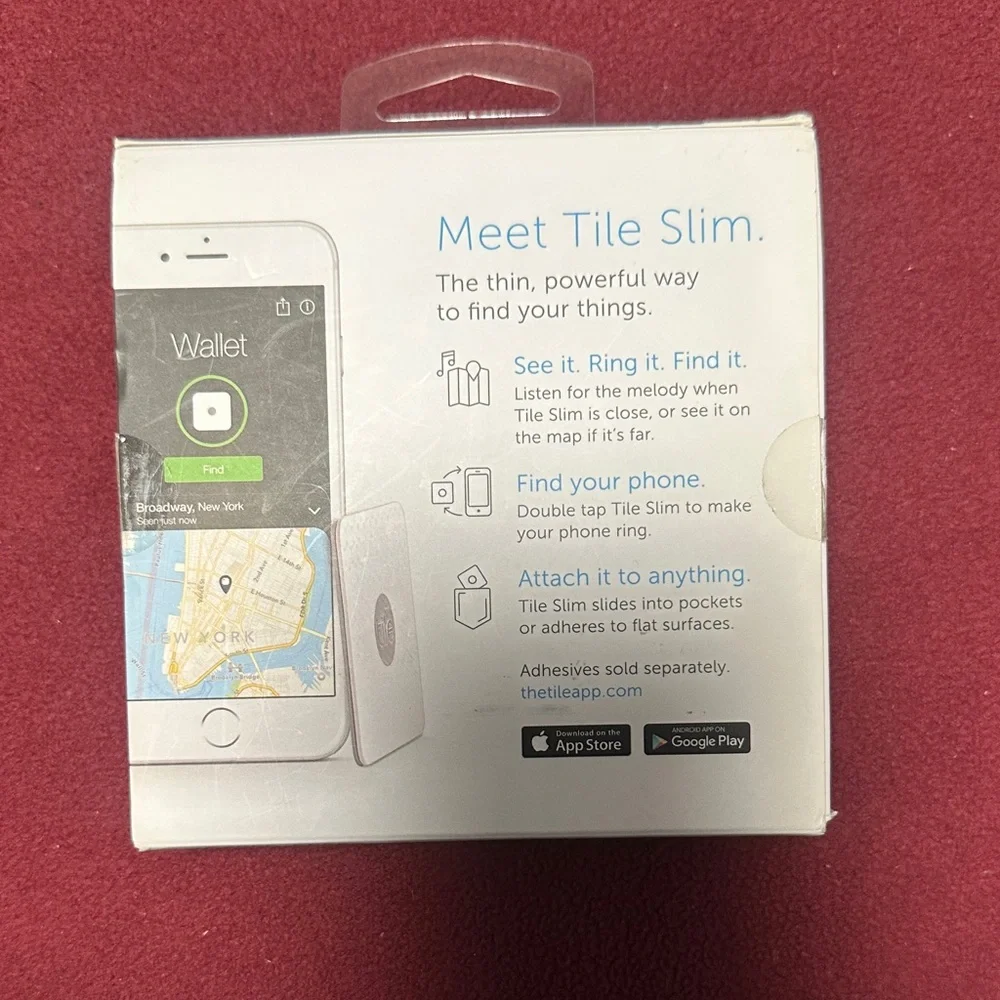 Slim Bluetooth Tracker - White